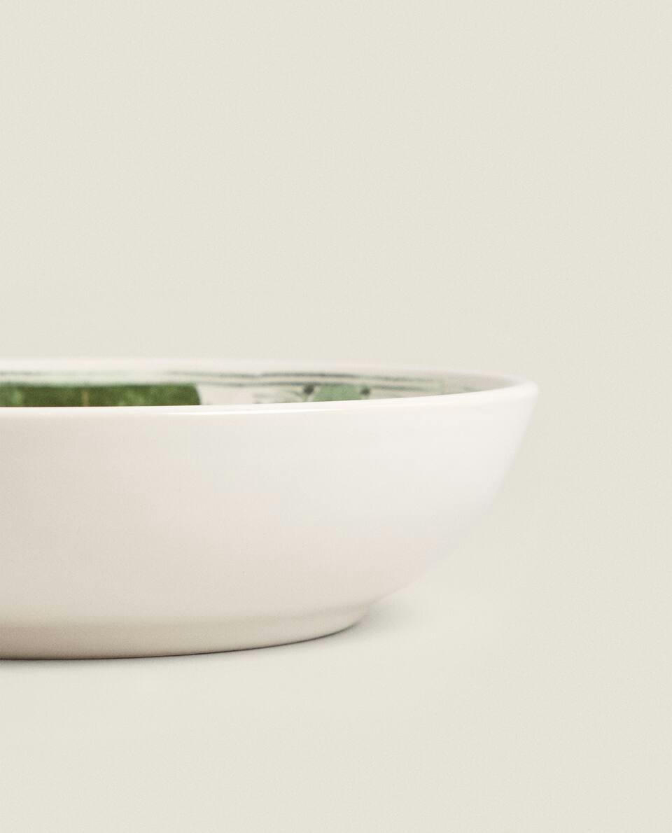 FRUIT EARTHENWARE SOUP PLATE