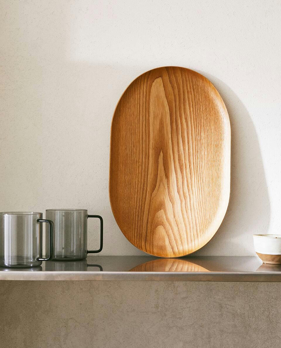 OVAL WOOD TRAY