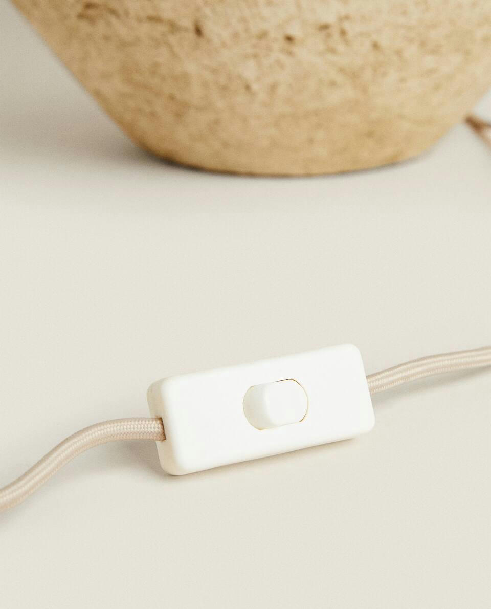 LARGE EARTHENWARE BASE LAMP