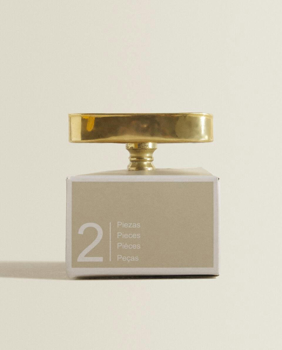 OVAL MARBLE DOOR KNOB (PACK OF 2)