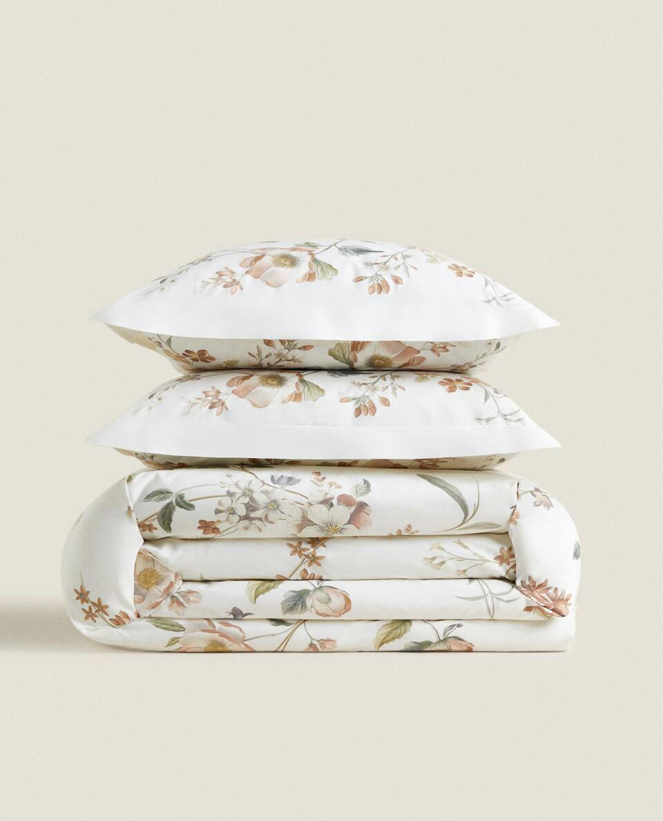 FLORAL PRINT DUVET COVER