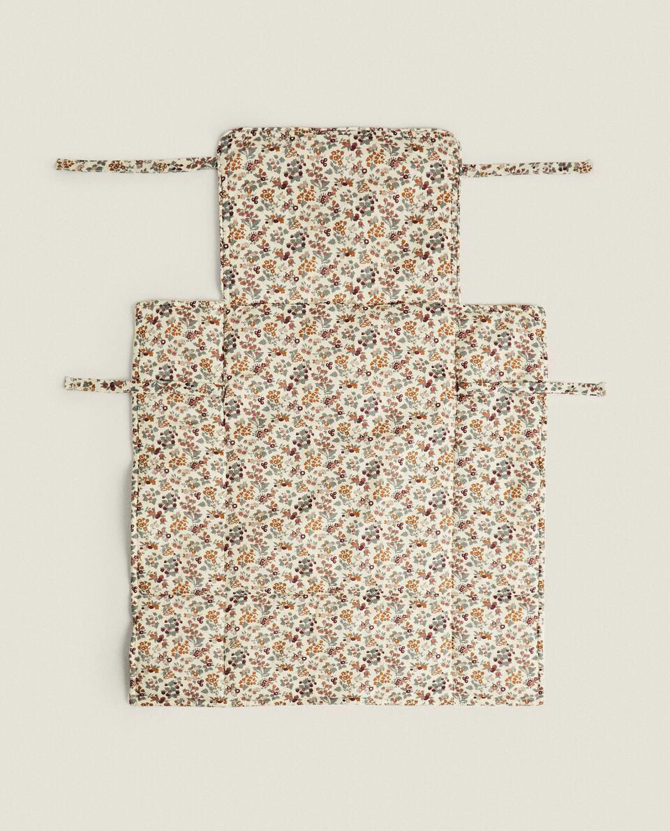 FLORAL PRINT FABRIC CHILDREN’S CHANGING MAT
