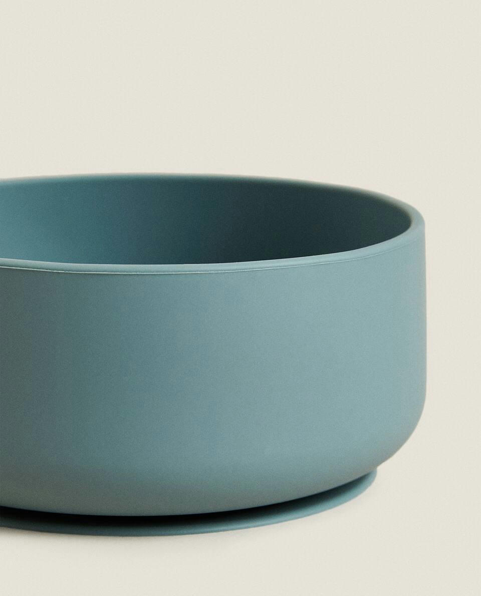 SILICONE BOWL WITH SUCTION CUP