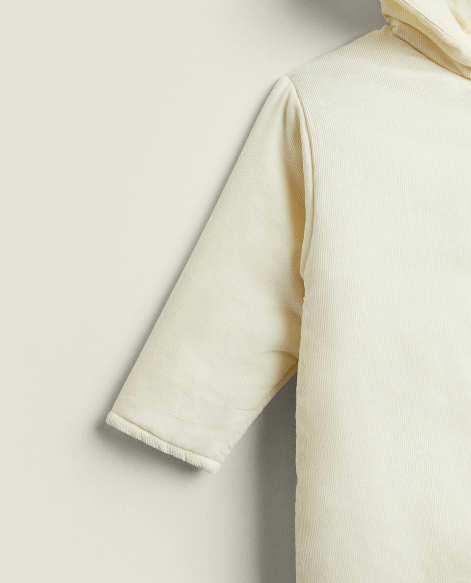 QUILTED CORDUROY ROMPER