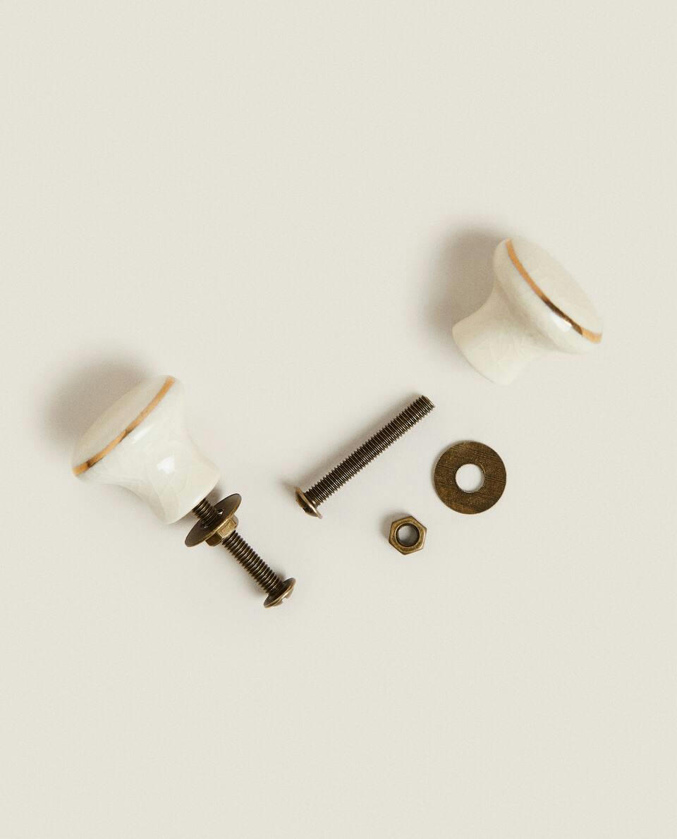 CERAMIC DOOR KNOB (PACK OF 2)