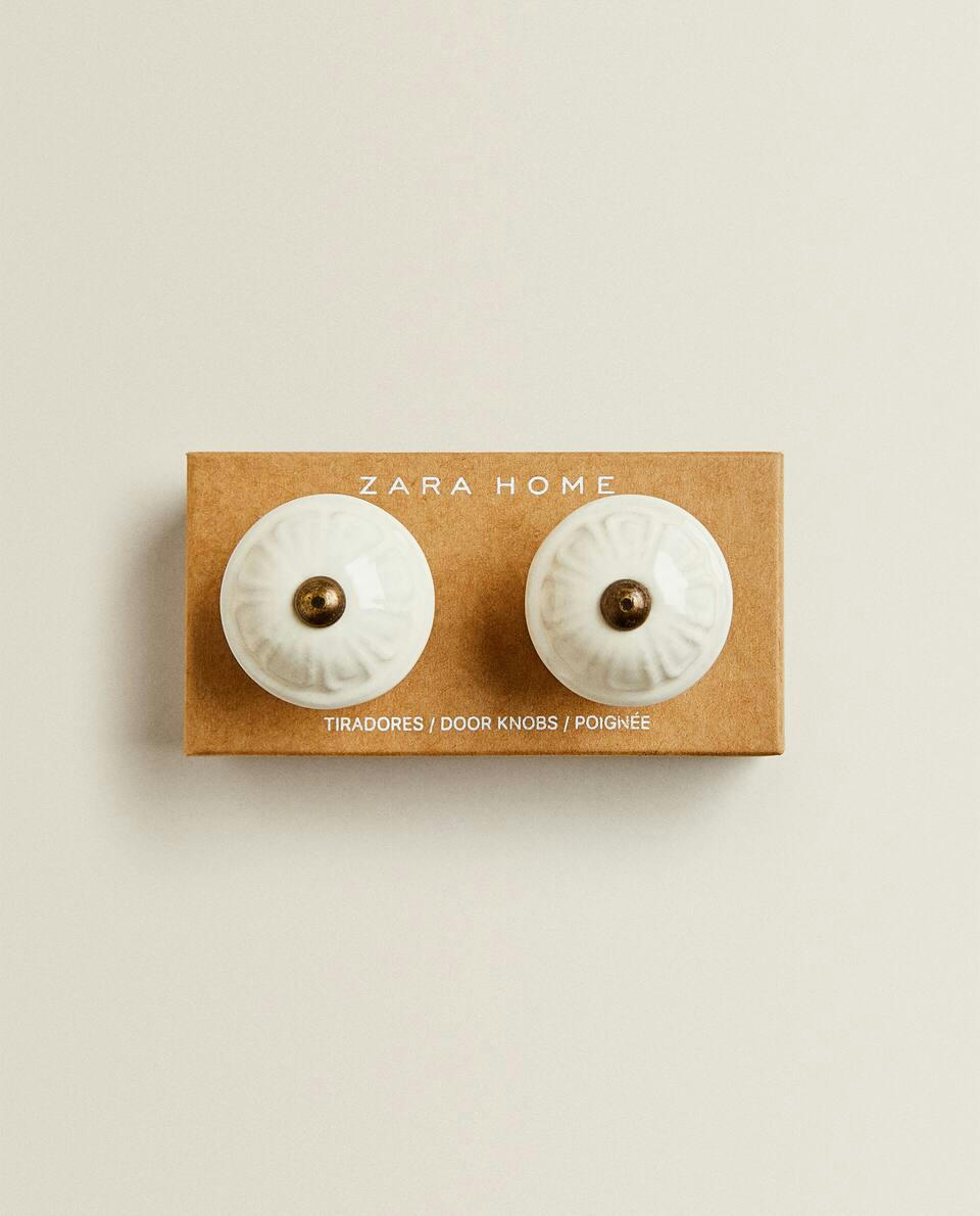 CERAMIC DOOR KNOB (PACK OF 2)
