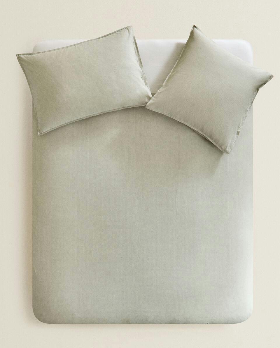 STRIPED COTTON DUVET COVER