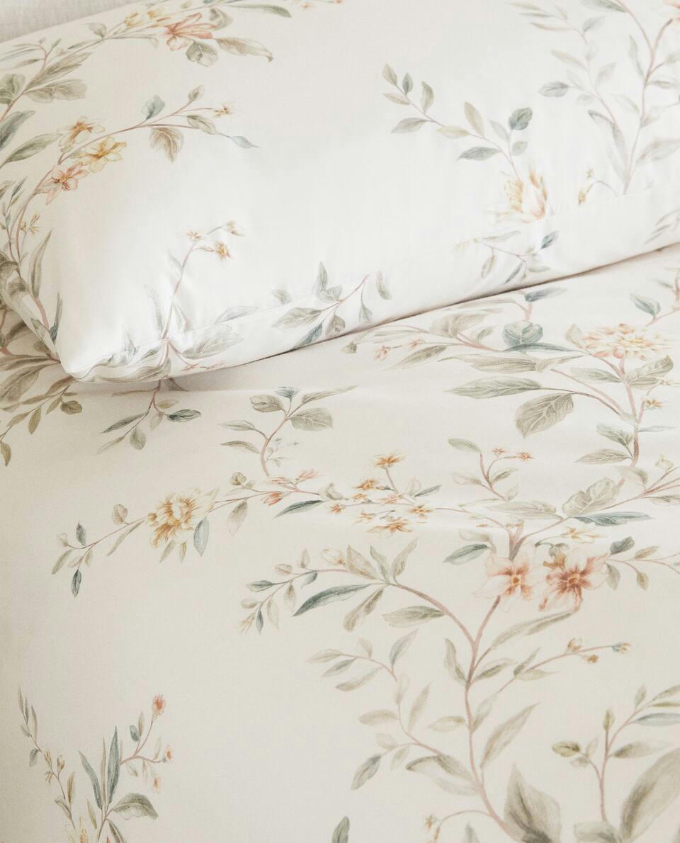 FLORAL PRINT DUVET COVER