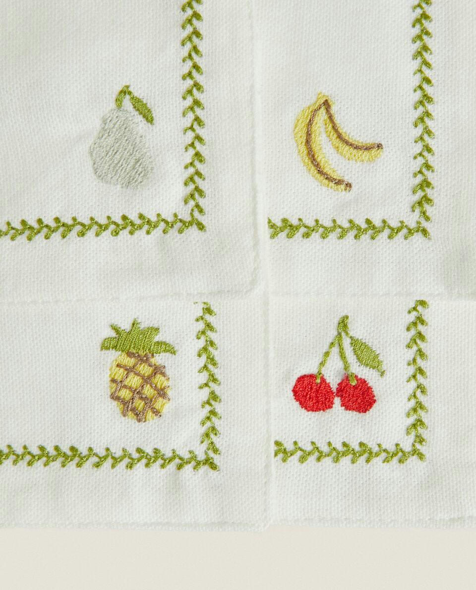 EMBROIDERED COTTON COASTERS