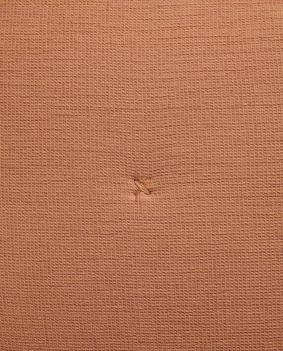 WAFFLE-KNIT CUSHION COVER