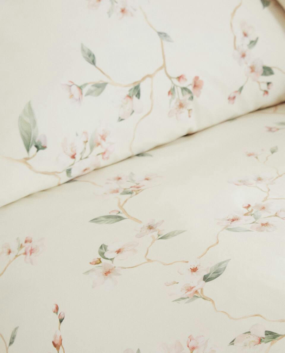 CHERRY BLOSSOM COTTON DUVET COVER