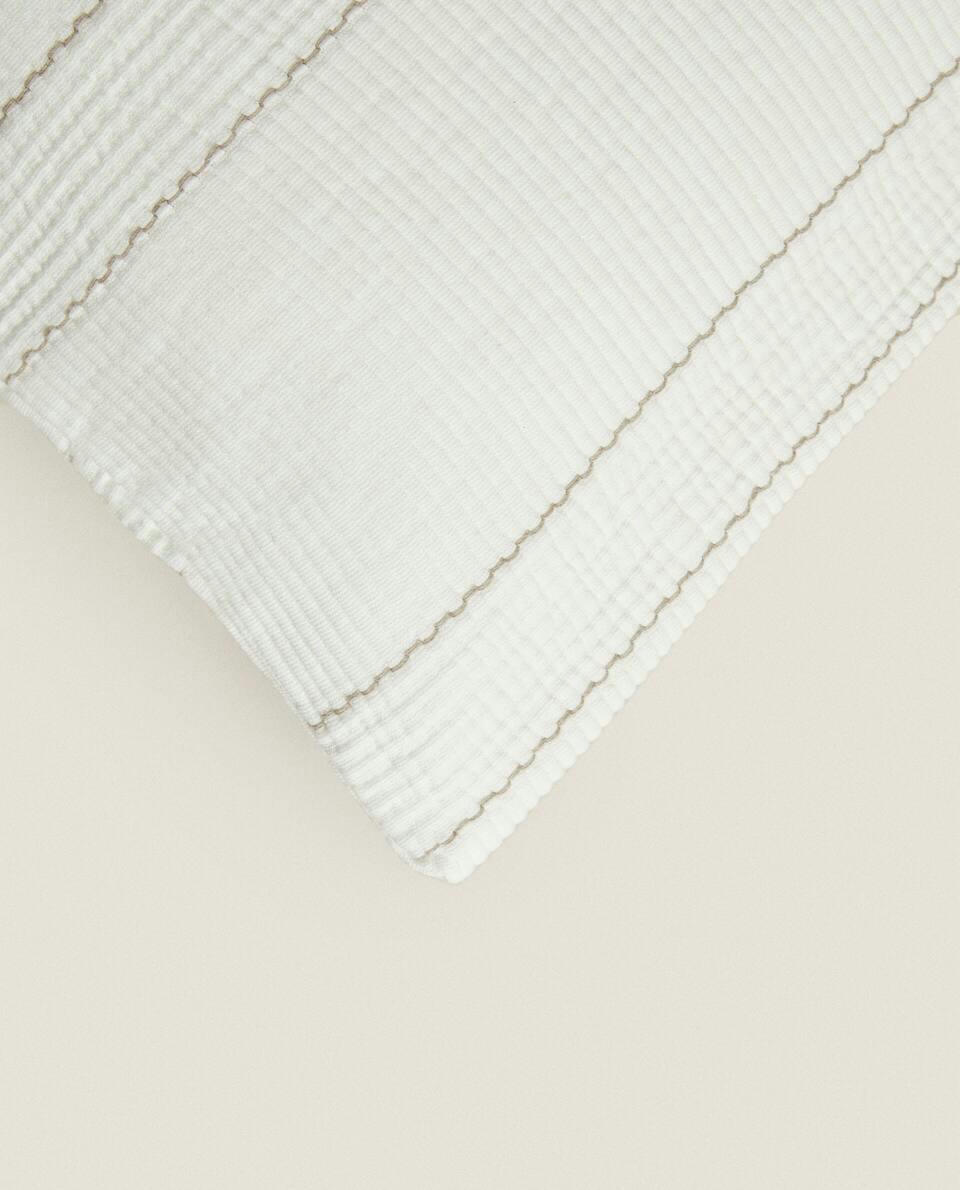 COTTON JACQUARD CUSHION COVER