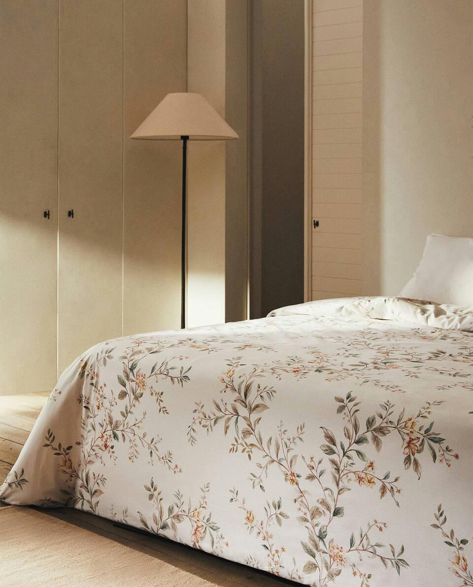 FLORAL PRINT DUVET COVER
