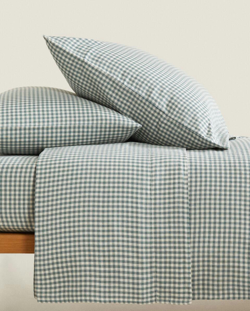 CHILDREN’S GINGHAM CHECK FLAT SHEET