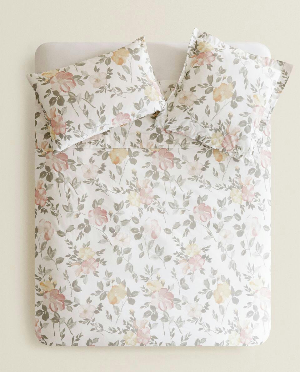 FLORAL PRINT DUVET COVER