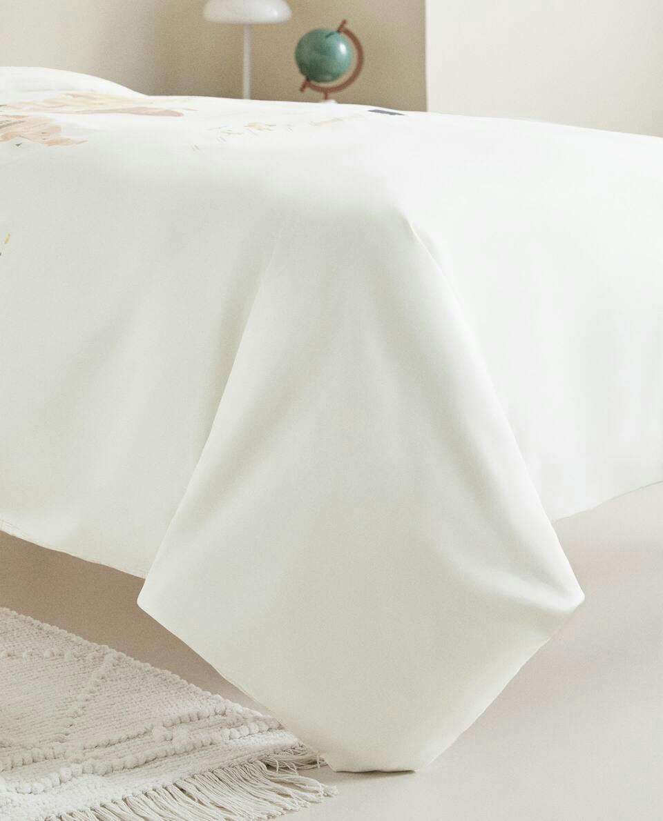 MAP PRINT DUVET COVER