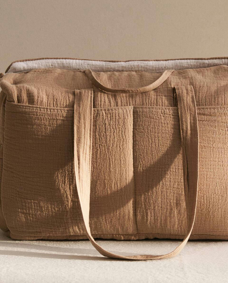 MUSLIN MATERNITY BAG WITH LITTLE STAR PRINT