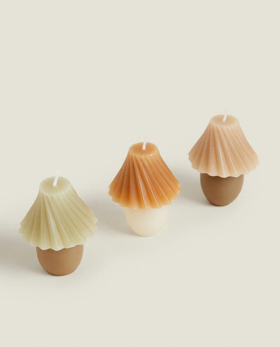 COLOURED CANDLES (PACK OF 3)