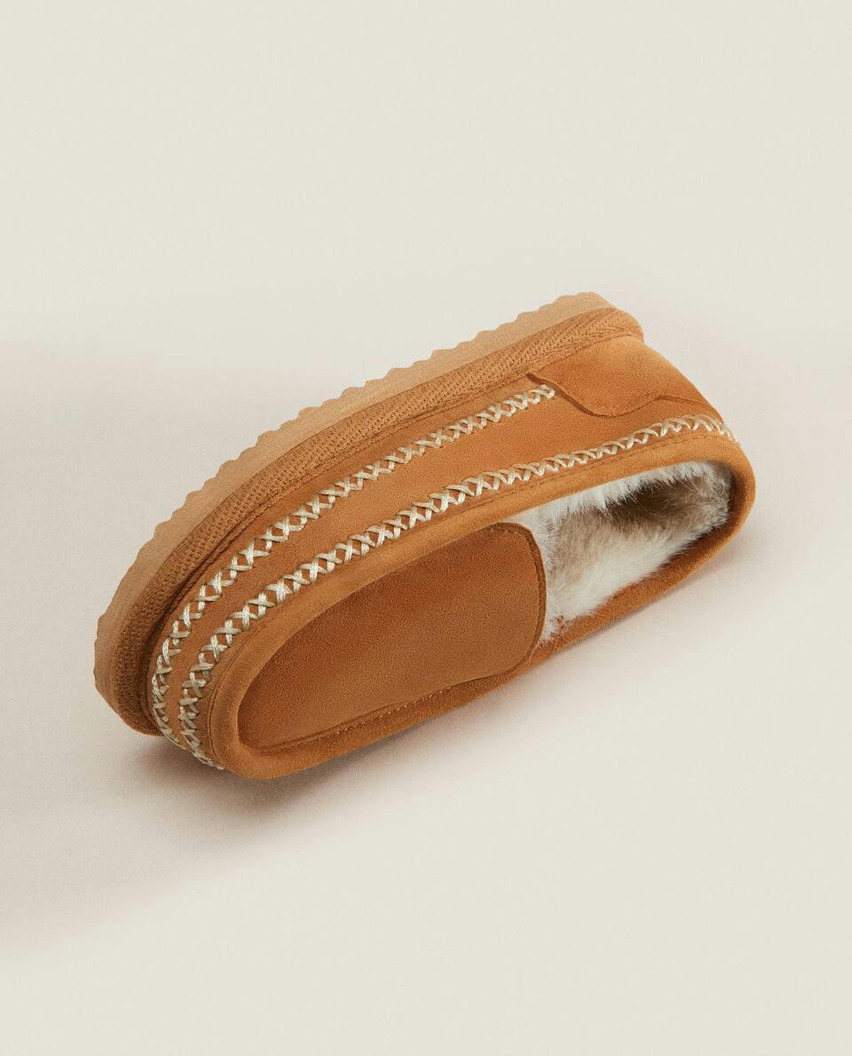 LEATHER LOAFERS WITH LINING