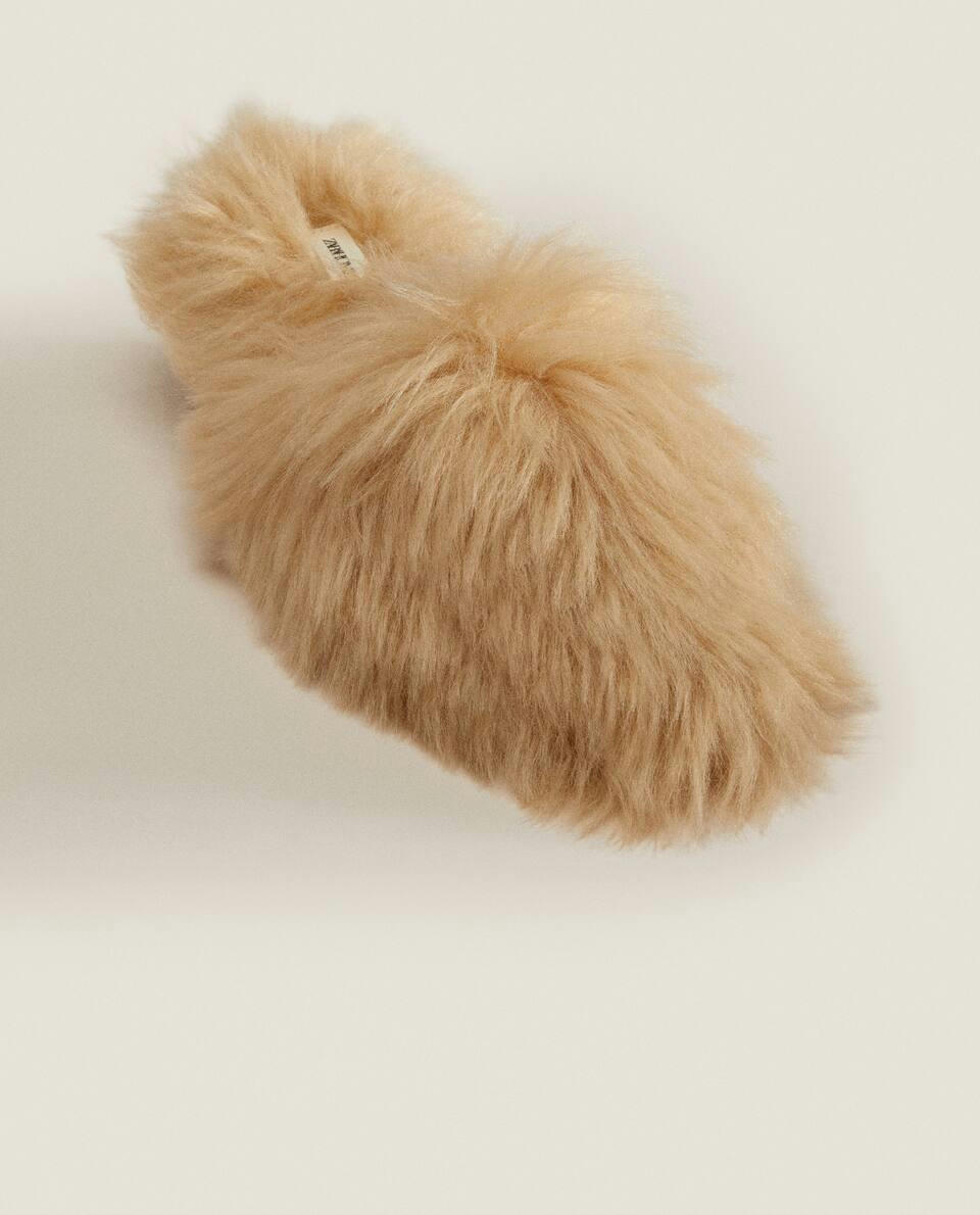 FAUX FUR MULE SLIPPERS