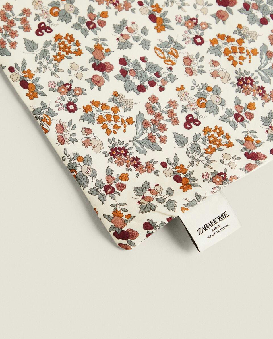 FLORAL PRINT FABRIC CHILDREN’S MOUSE CUDDLY SOFT TOY