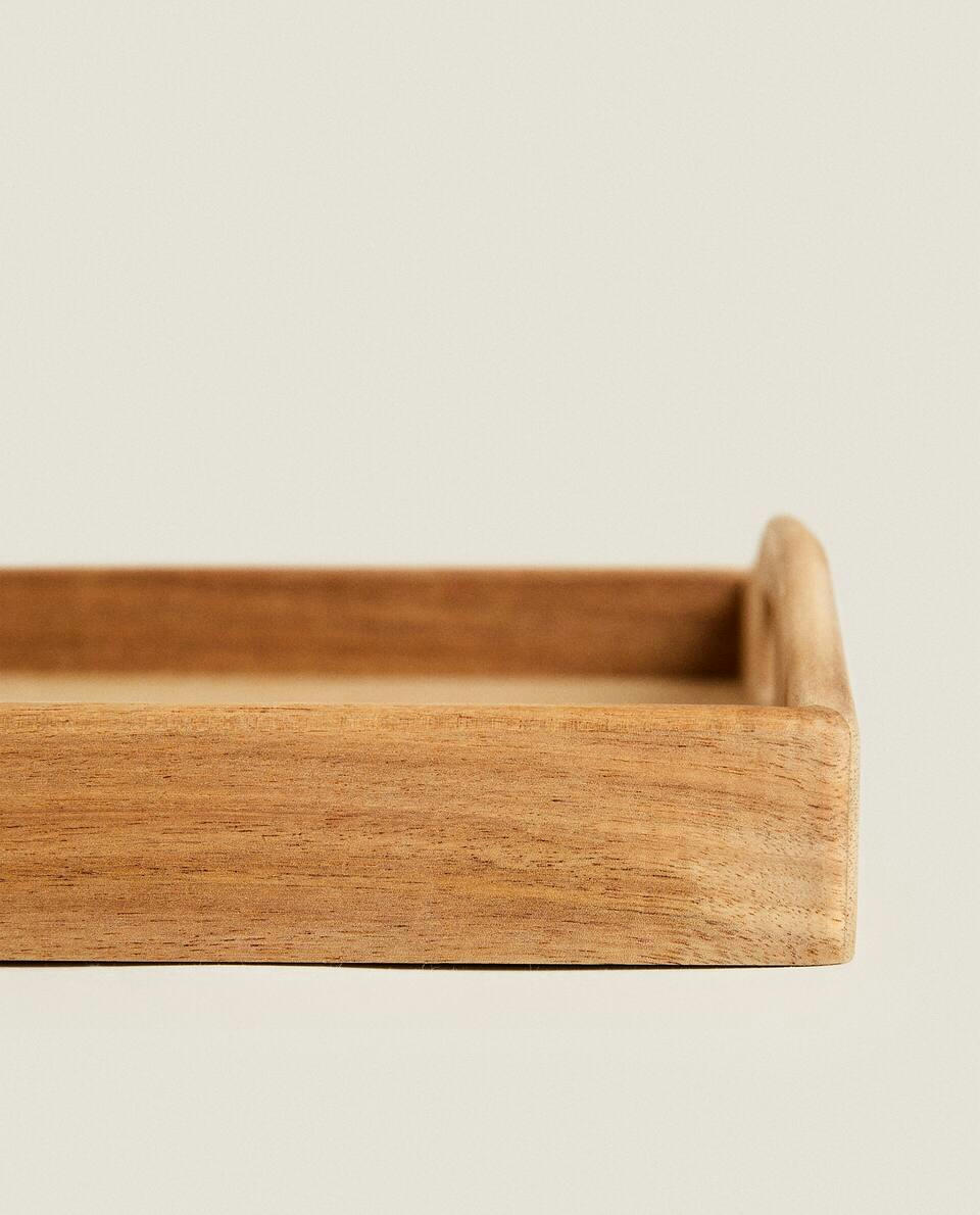 WOODEN TRAY WITH HANDLES