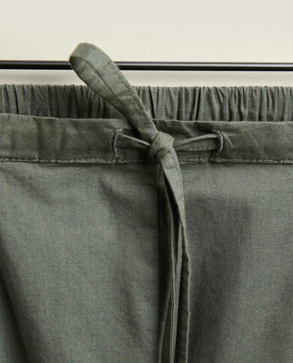 PYJAMA BOTTOMS WITH CHRISTMAS EMBROIDERY