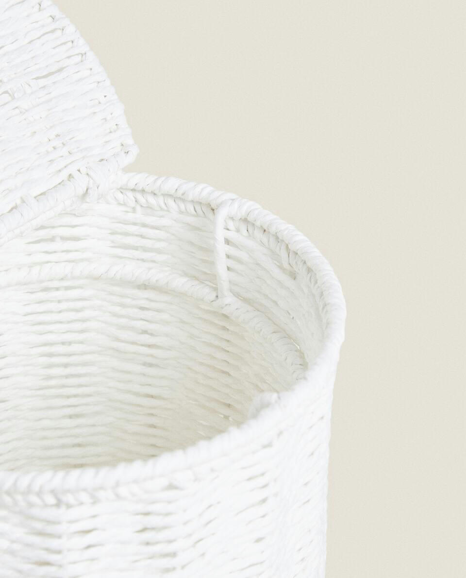 WASTEPAPER BASKET WITH REMOVABLE LID