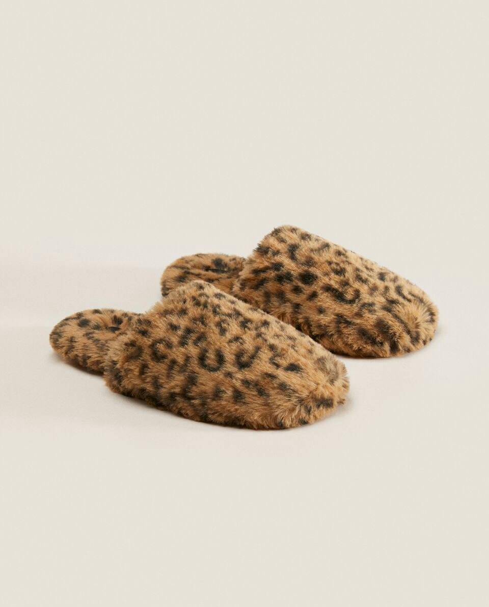 FAUX FUR MULE SLIPPERS