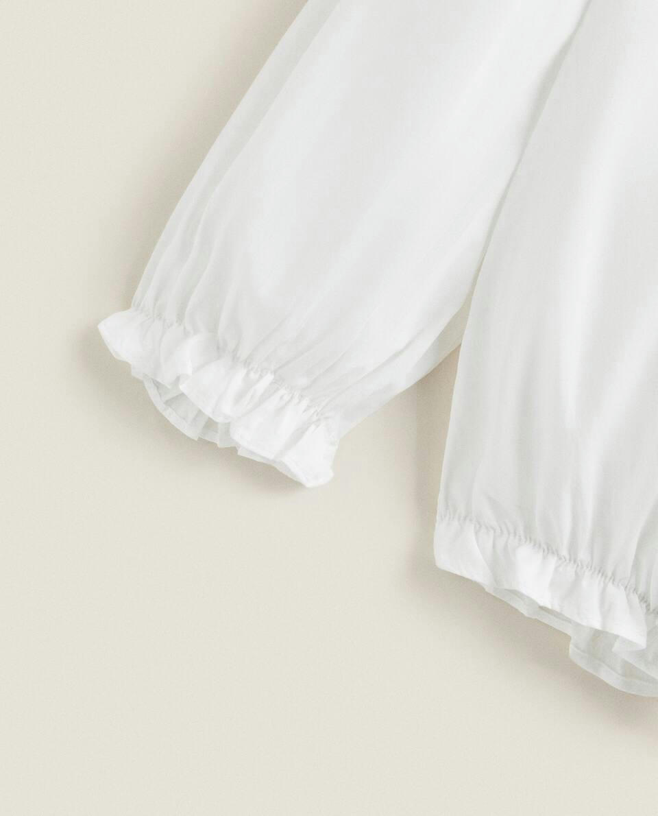 BODYSUIT WITH EMBROIDERED COLLAR