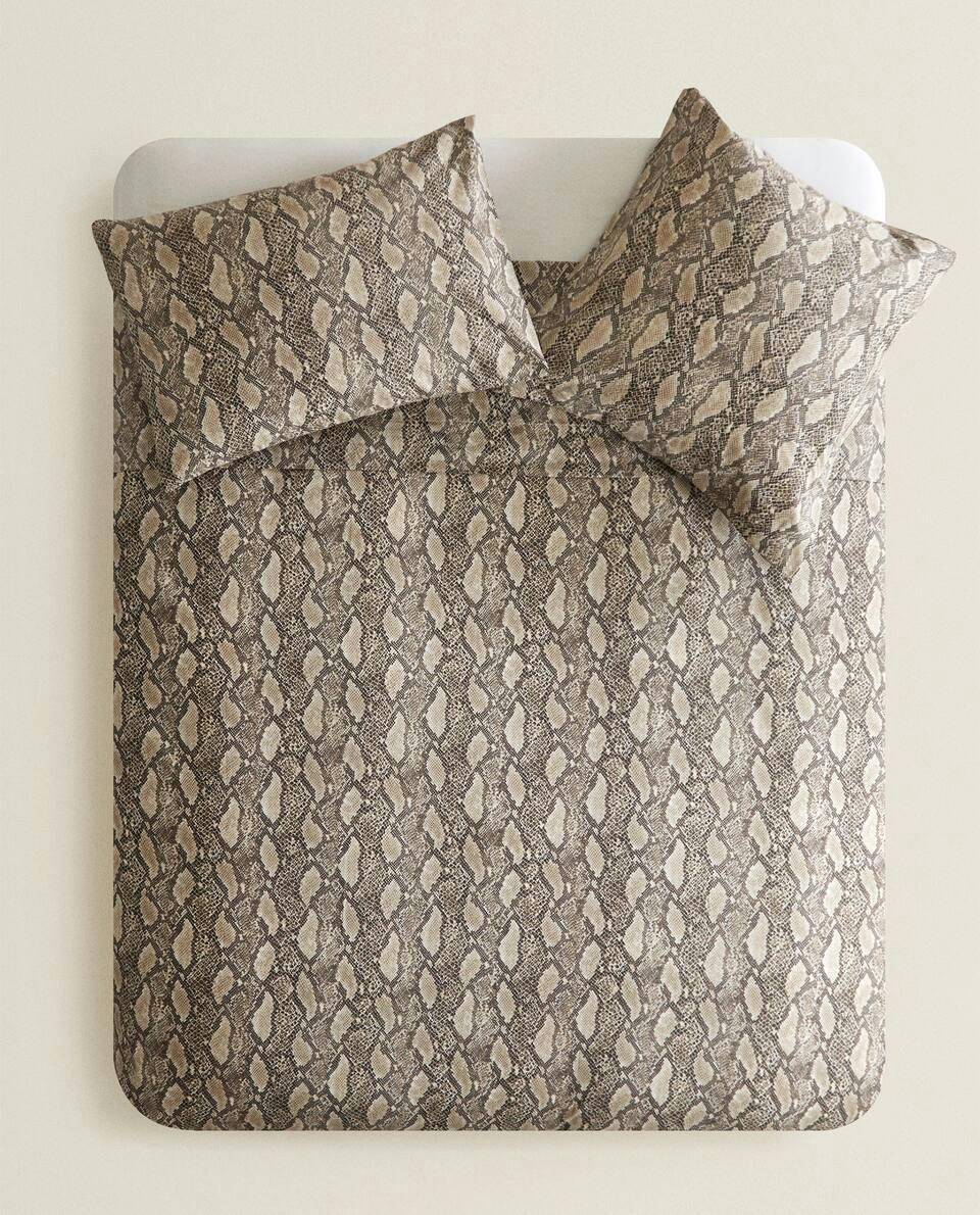 SNAKESKIN PRINT DUVET COVER