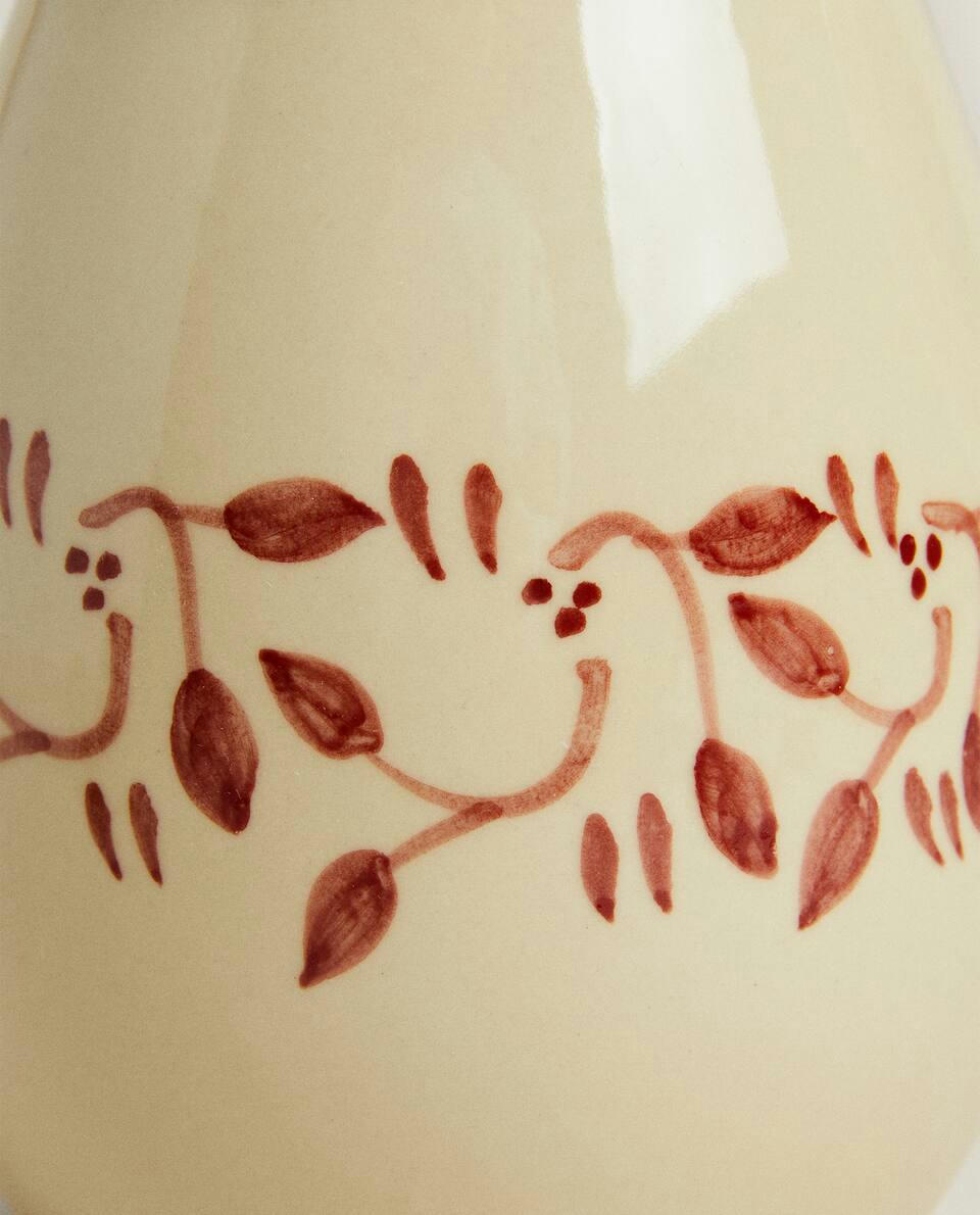 PAINTED CERAMIC CHRISTMAS JUG