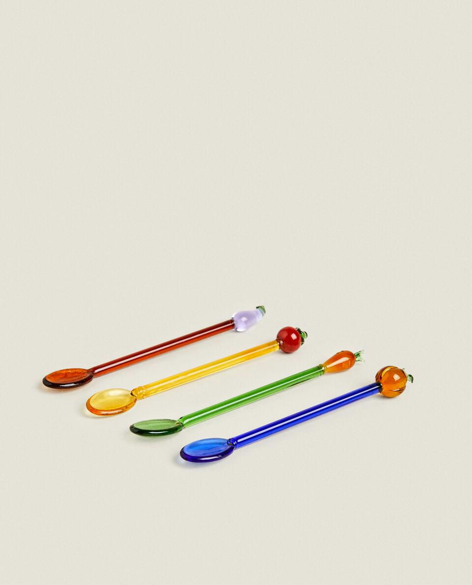 PACK OF PLANT DESSERT SPOONS (PACK OF 4)