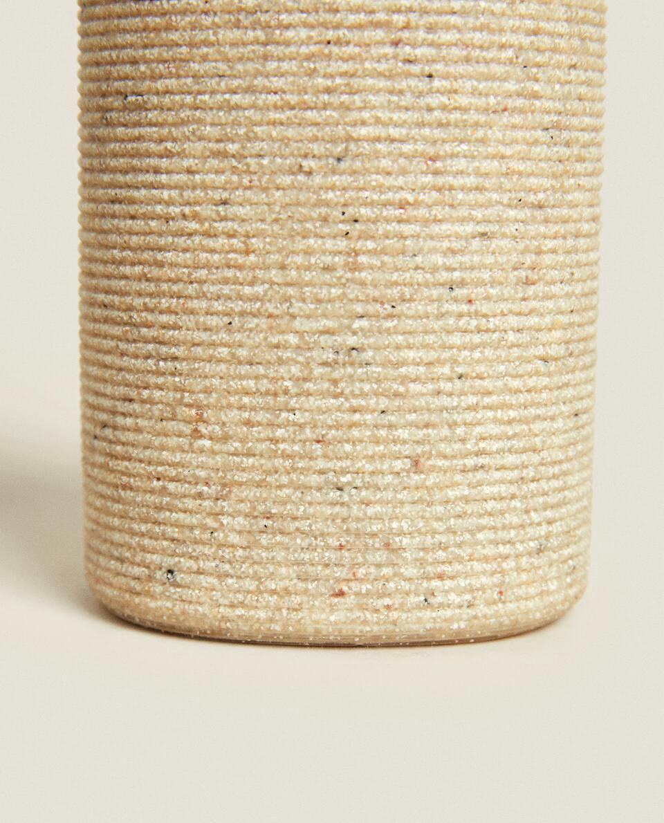 STRIPED RESIN BATHROOM SET