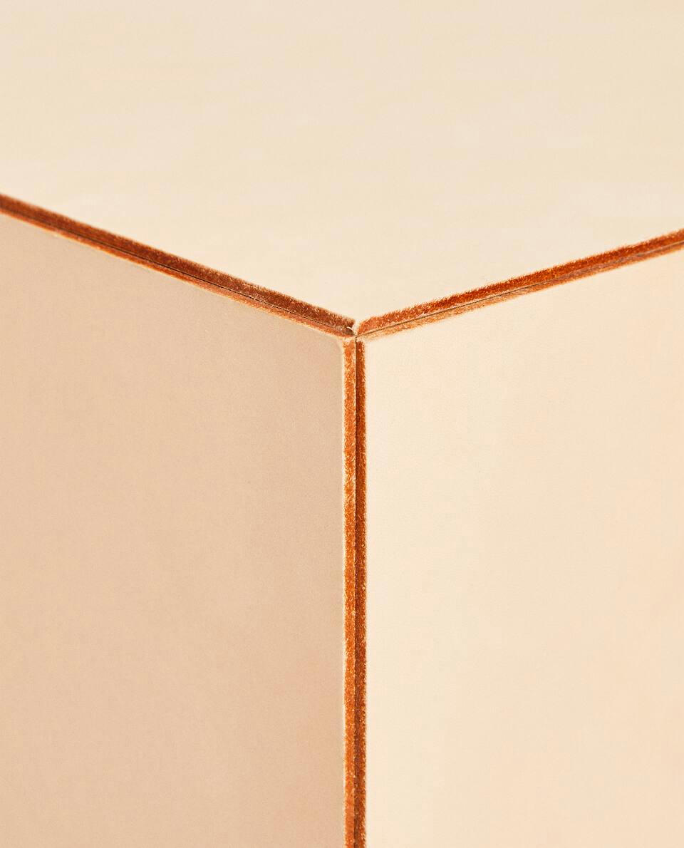 LEATHER CUBE SEAT - X STUDIO NICHOLSON