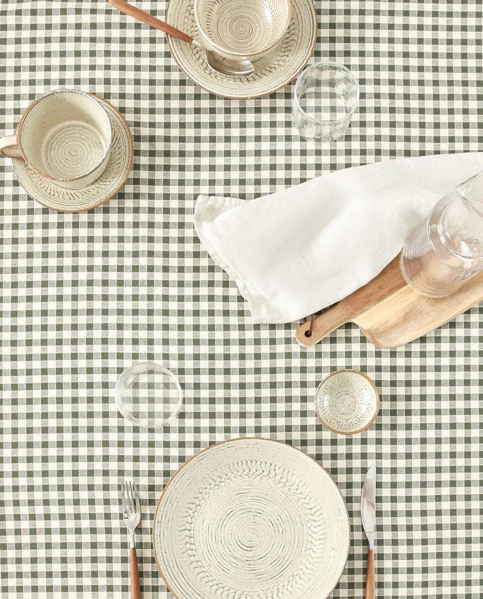 GINGHAM COTTON TABLECLOTH