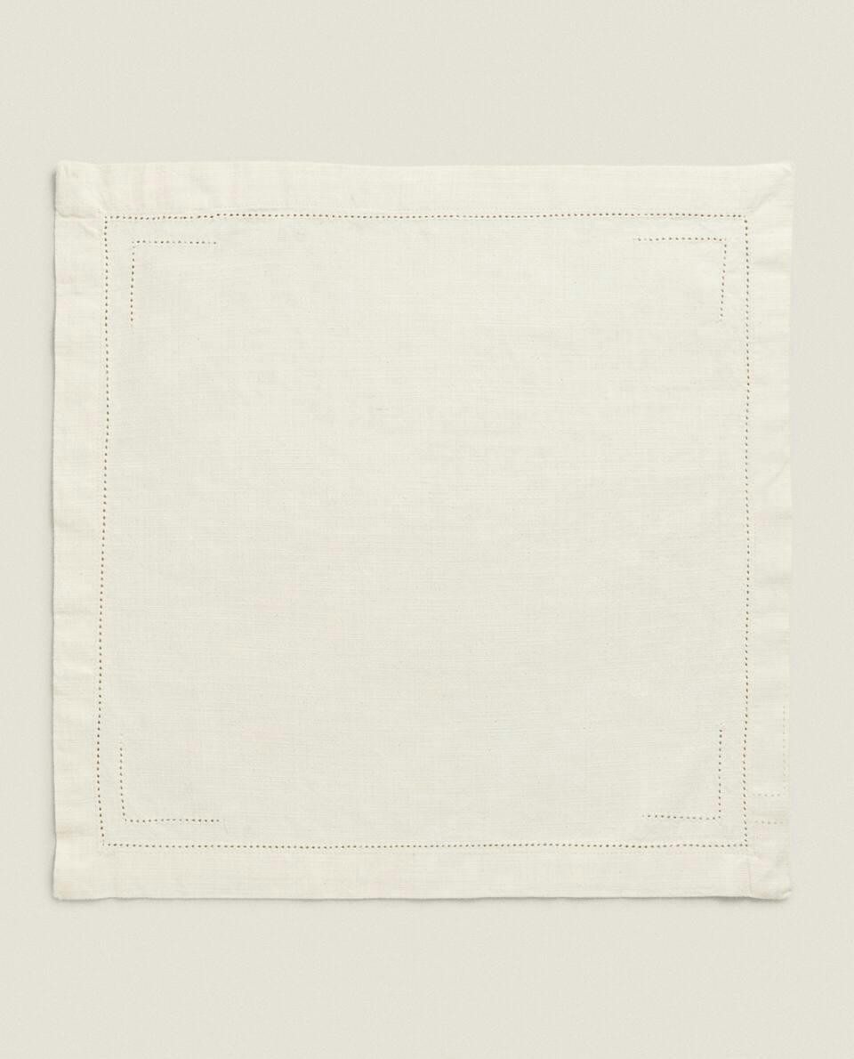 HEMSTITCHED COTTON NAPKINS (PACK OF 2)
