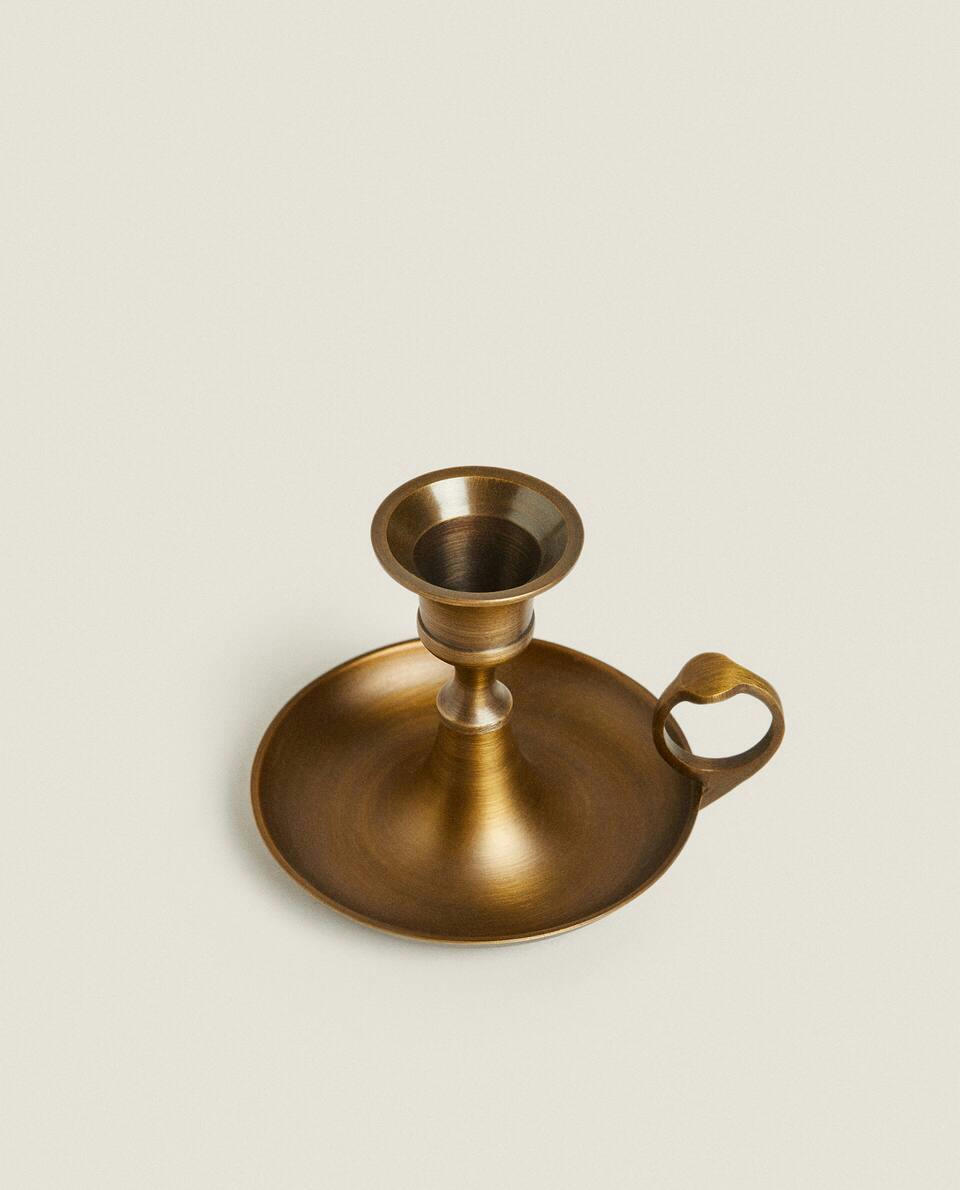 SMALL GOLD CANDLESTICK