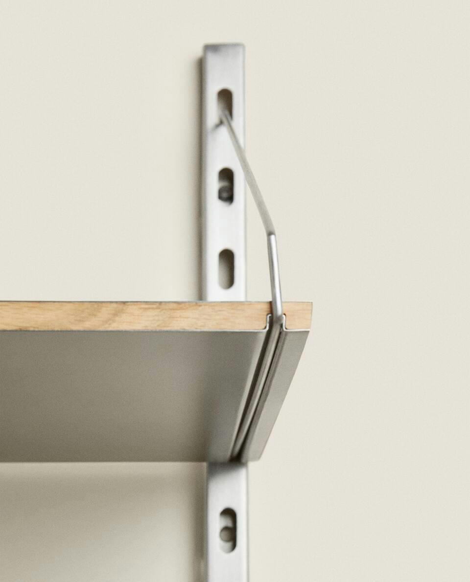 BOOKCASE WITH STEEL SHELVES