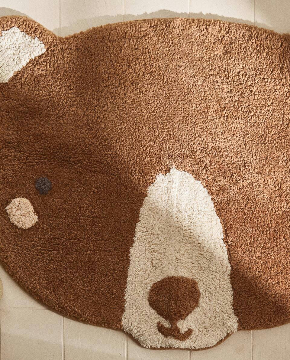 CHILDREN'S TEDDY BEAR BATH MAT