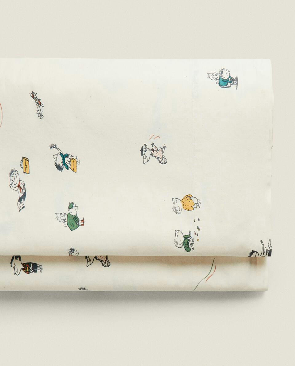 CHILDREN’S LE PETIT NICOLAS ? COTTON FLAT SHEET