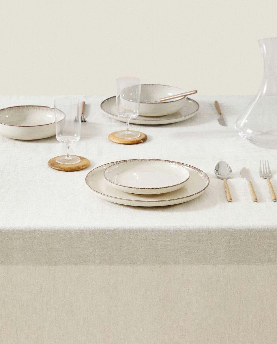 WASHED LINEN TABLECLOTH