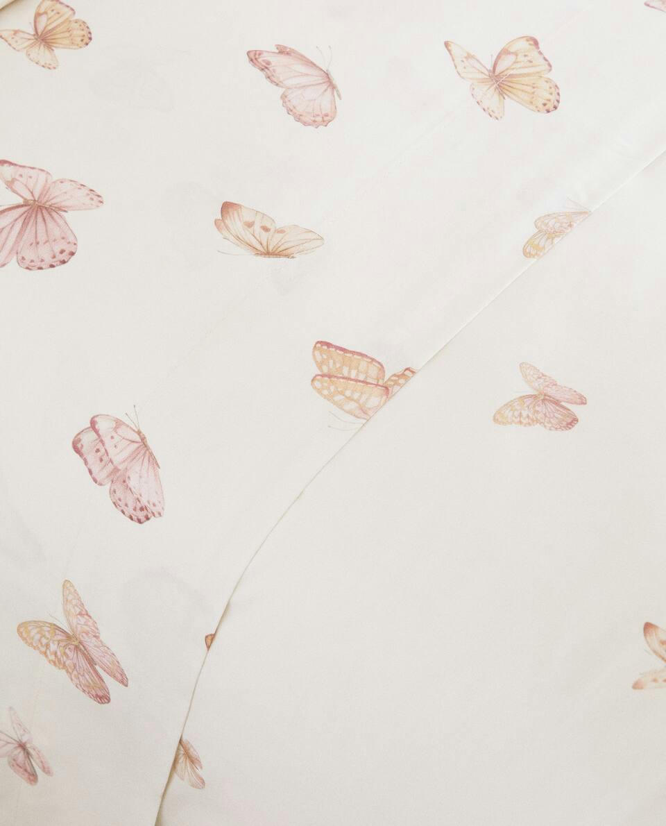BUTTERFLY PRINT DUVET COVER