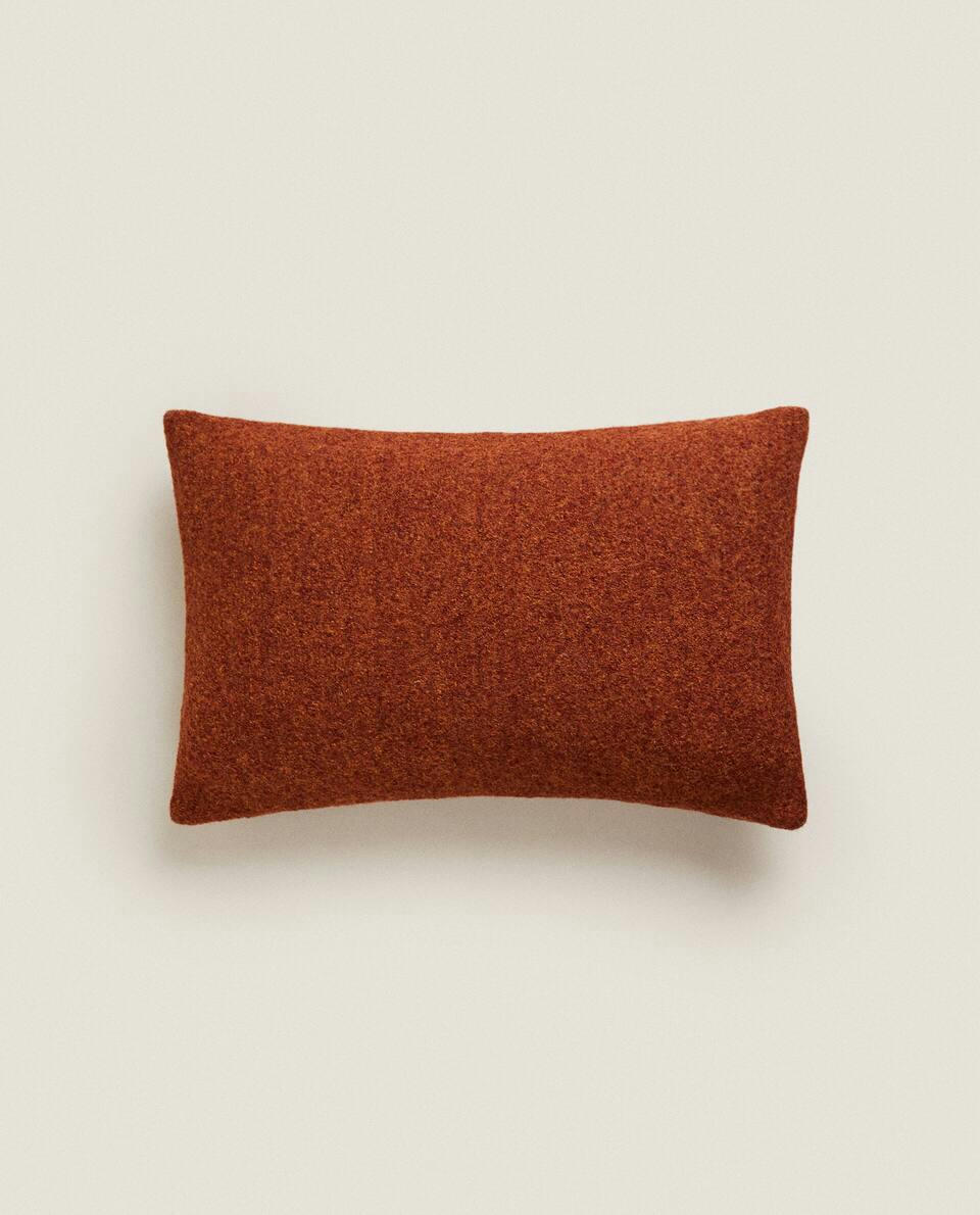 RECTANGULAR WOOL CUSHION COVER