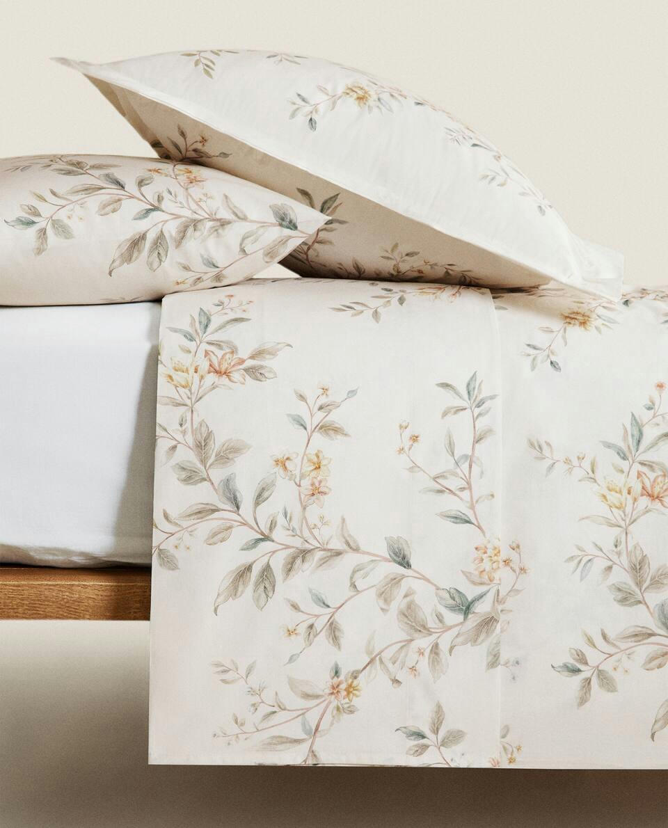 FLORAL PRINT DUVET COVER