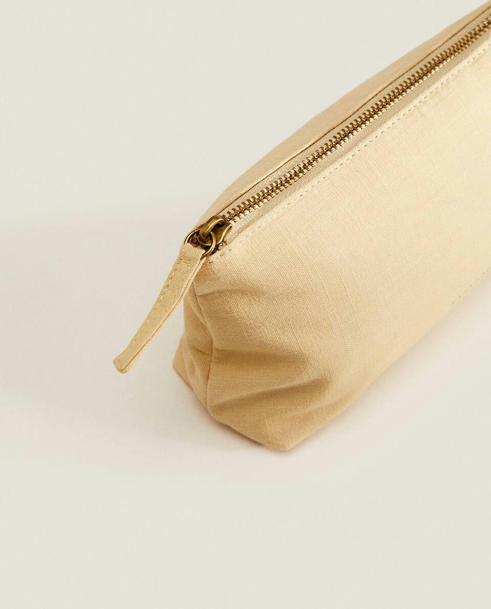 LARGE COTTON TOILETRY BAG