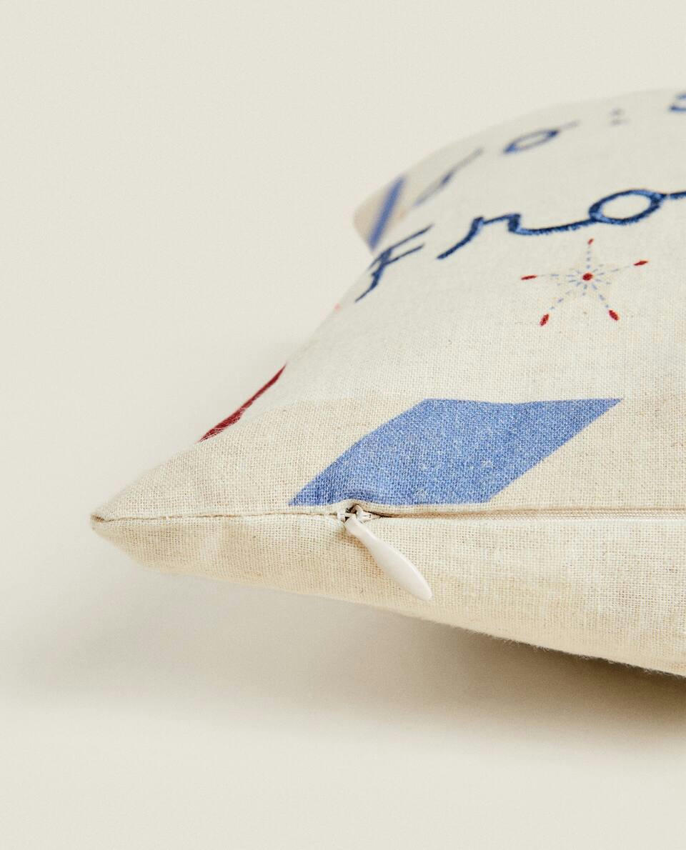 CHILDREN’S FATHER CHRISTMAS LETTER CUSHION COVER