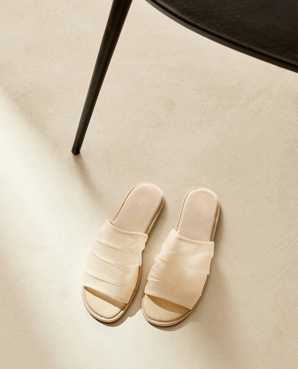 ORGANZA SLIDER SLIPPERS