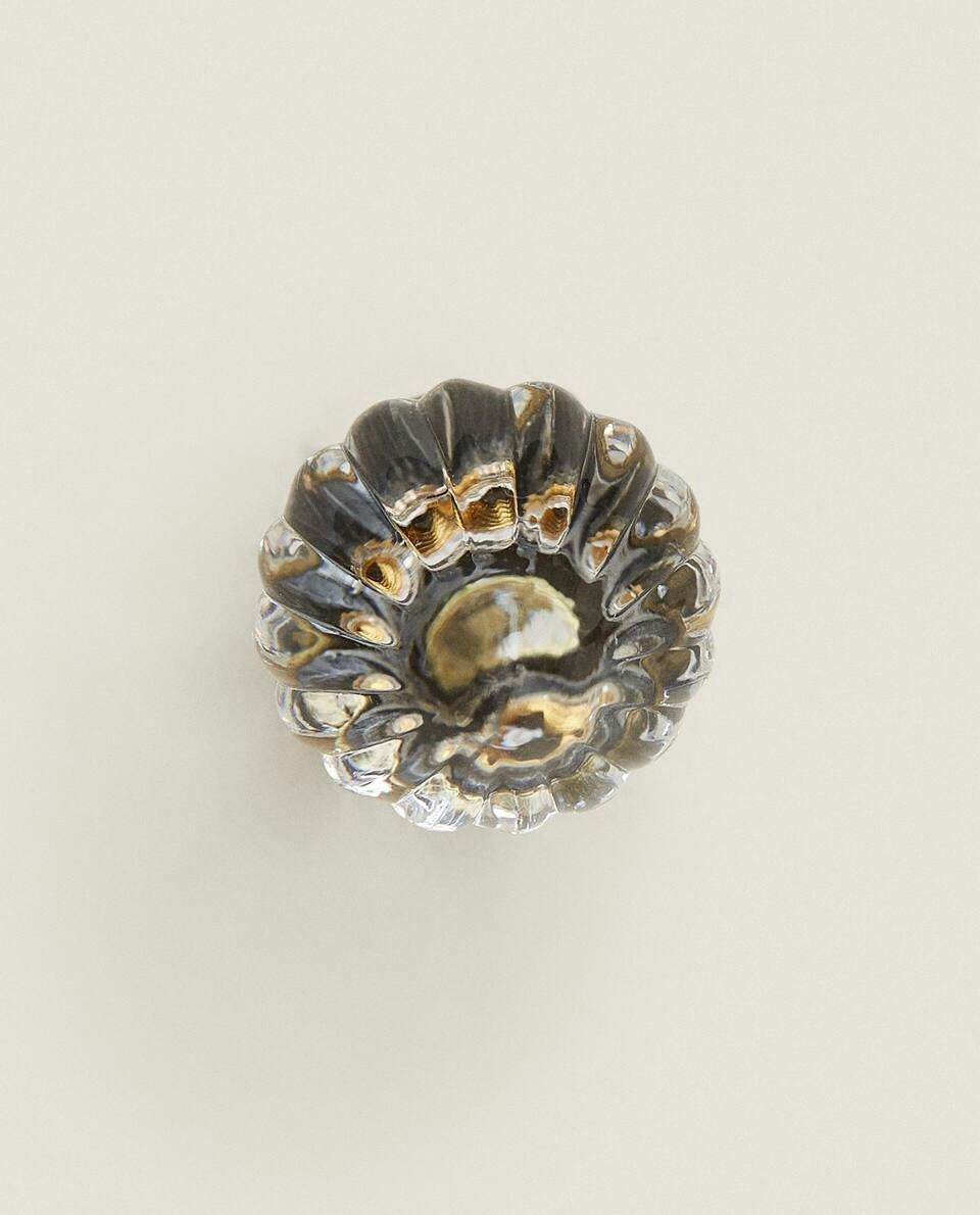 ACRYLIC FLOWER DOOR KNOB (PACK OF 2)