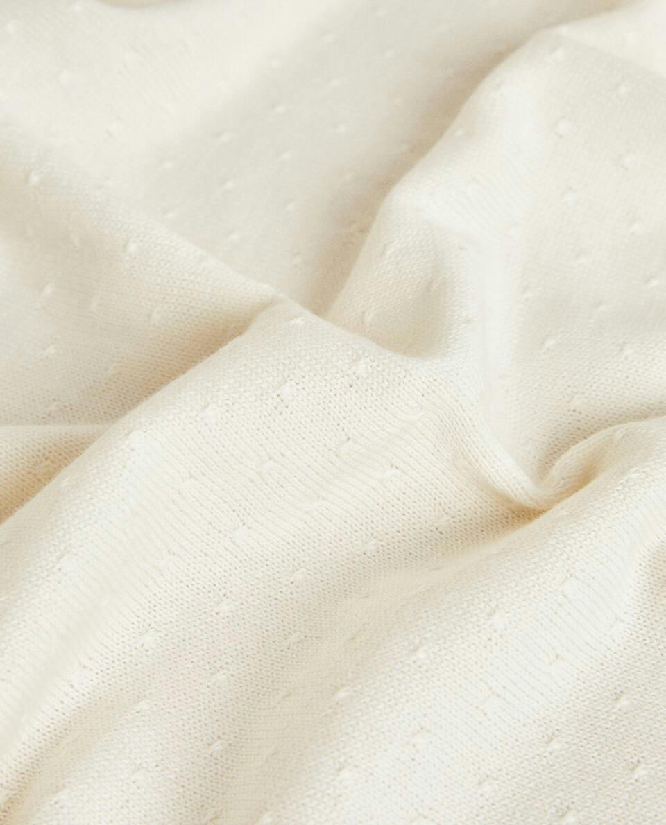 COTTON KNIT BLANKET
